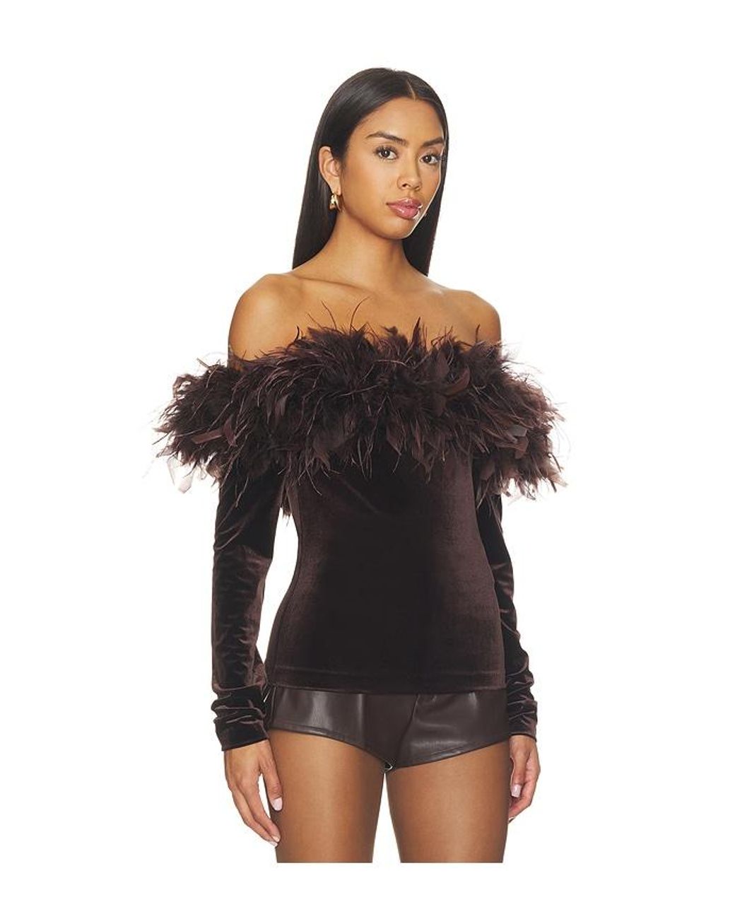 Amanda Uprichard Black Ella Top