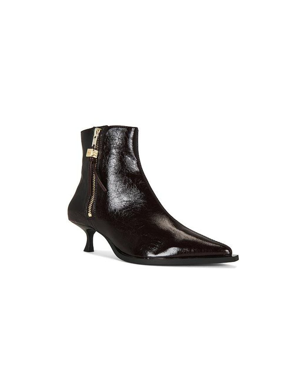 Ganni Black Ana Ankle Boot Deep Vintage