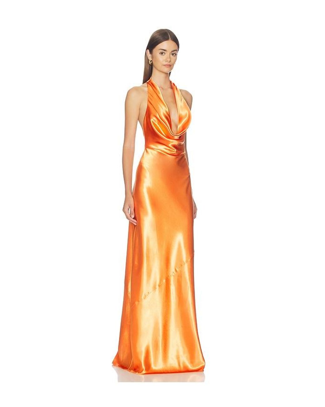 Lovers + Friends Orange Camila Gown