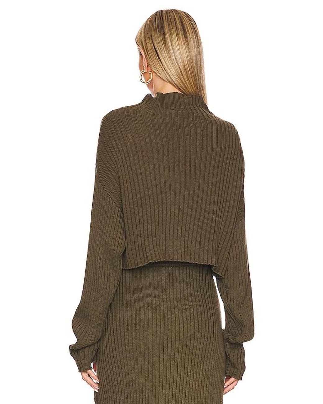 Bobi Green Cropped Pullover