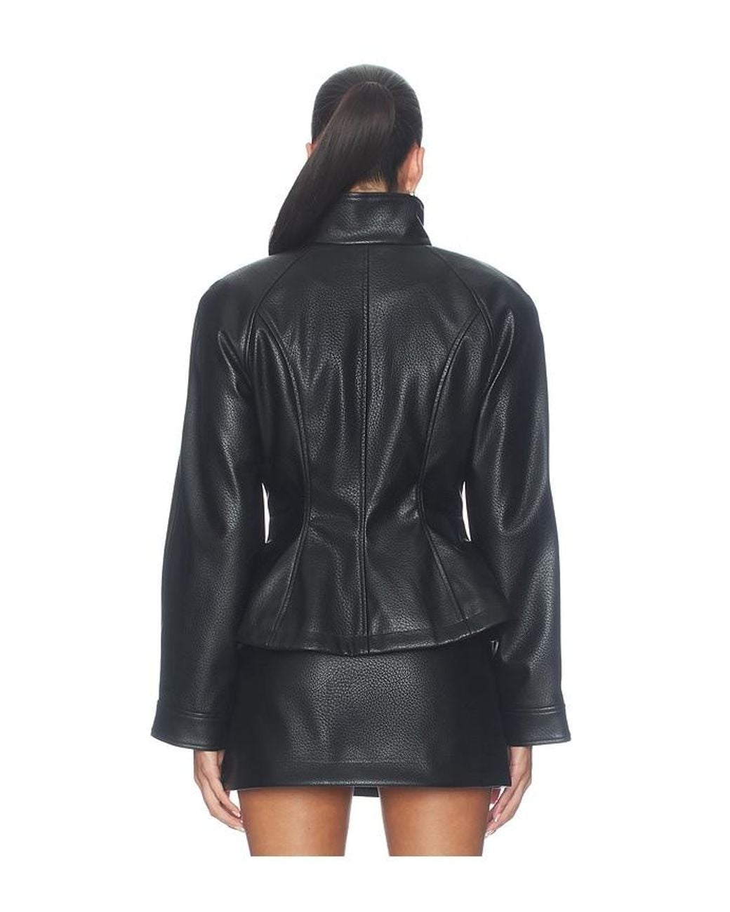Lovers + Friends Black Rey Faux Leather Jacket
