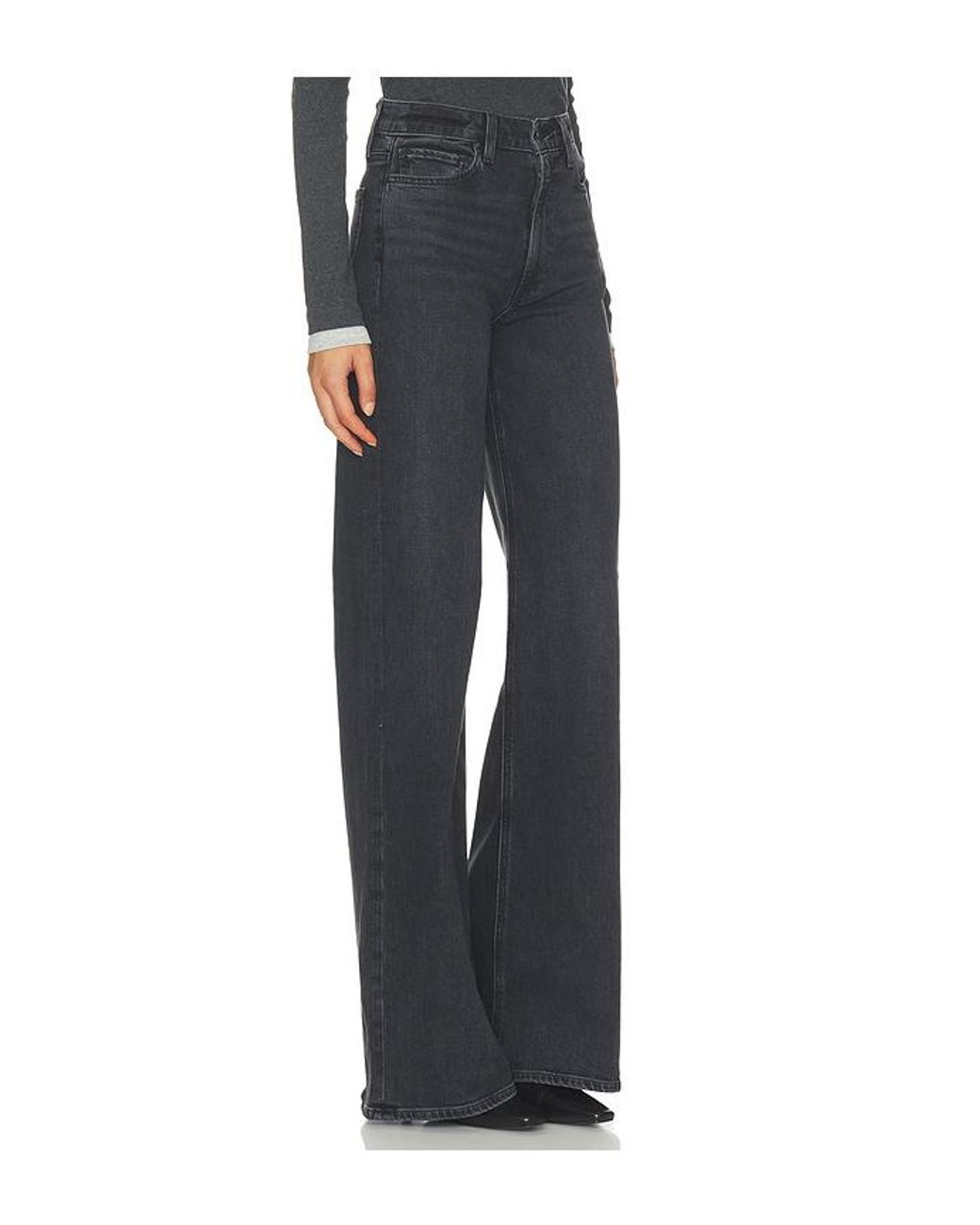 PAIGE Black Frances Wide Leg Jeans