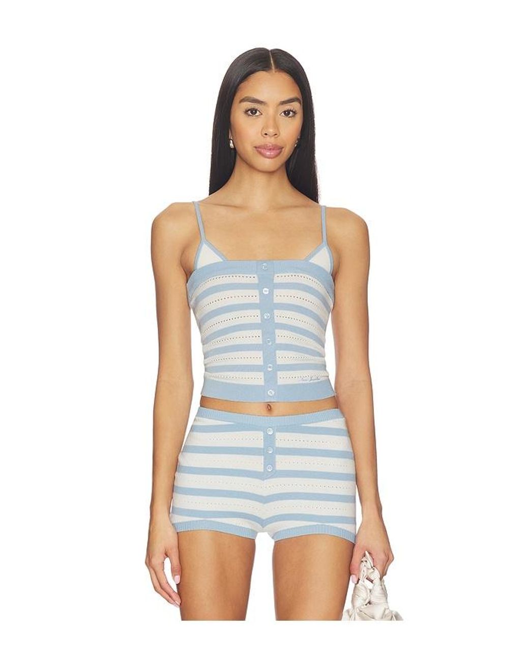 Nana Jacqueline Blue Vanessa Knit Top