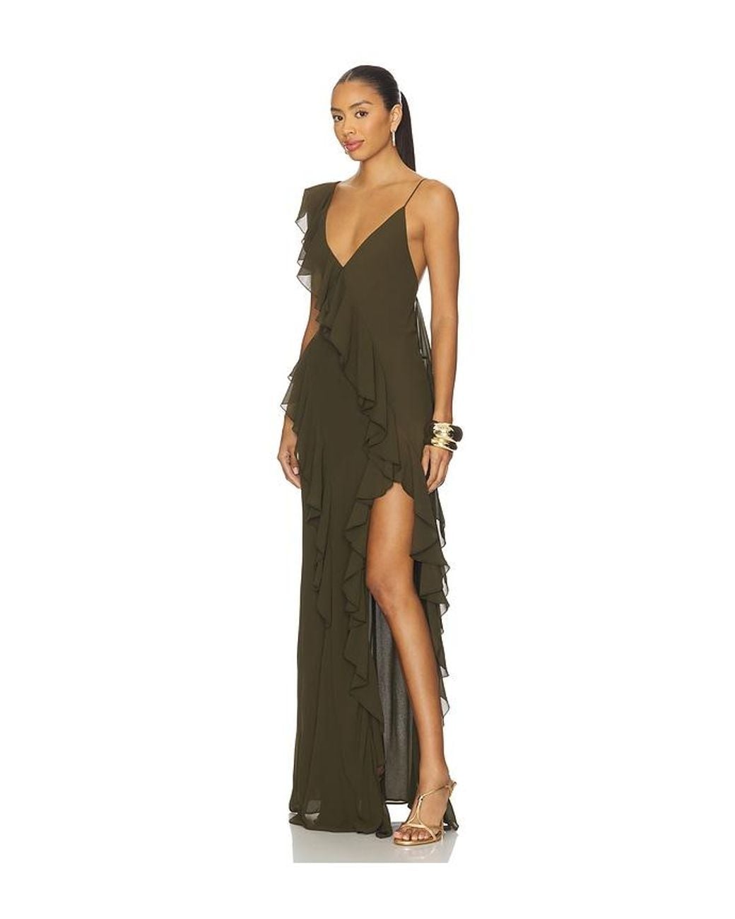 Ronny Kobo Green Olivialle Dress