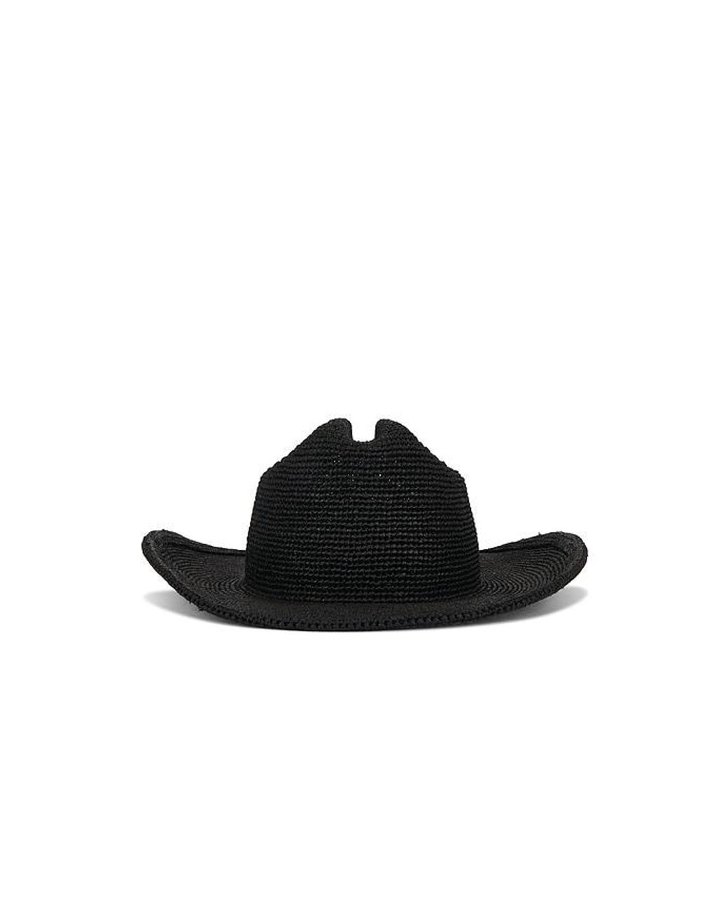 Lack of Color Raffia Cowboy Hat in Black | Lyst