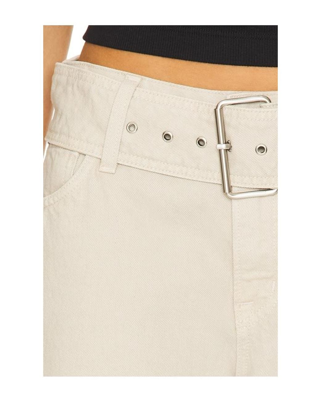 GRLFRND Natural Eliza Belted Boyfriend