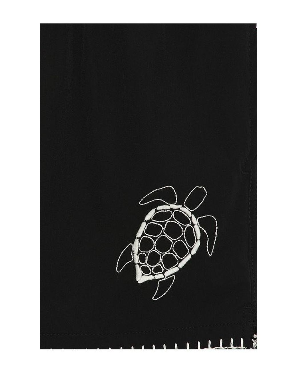 Vintage Summer Black Embroidered Shortie Volley for men