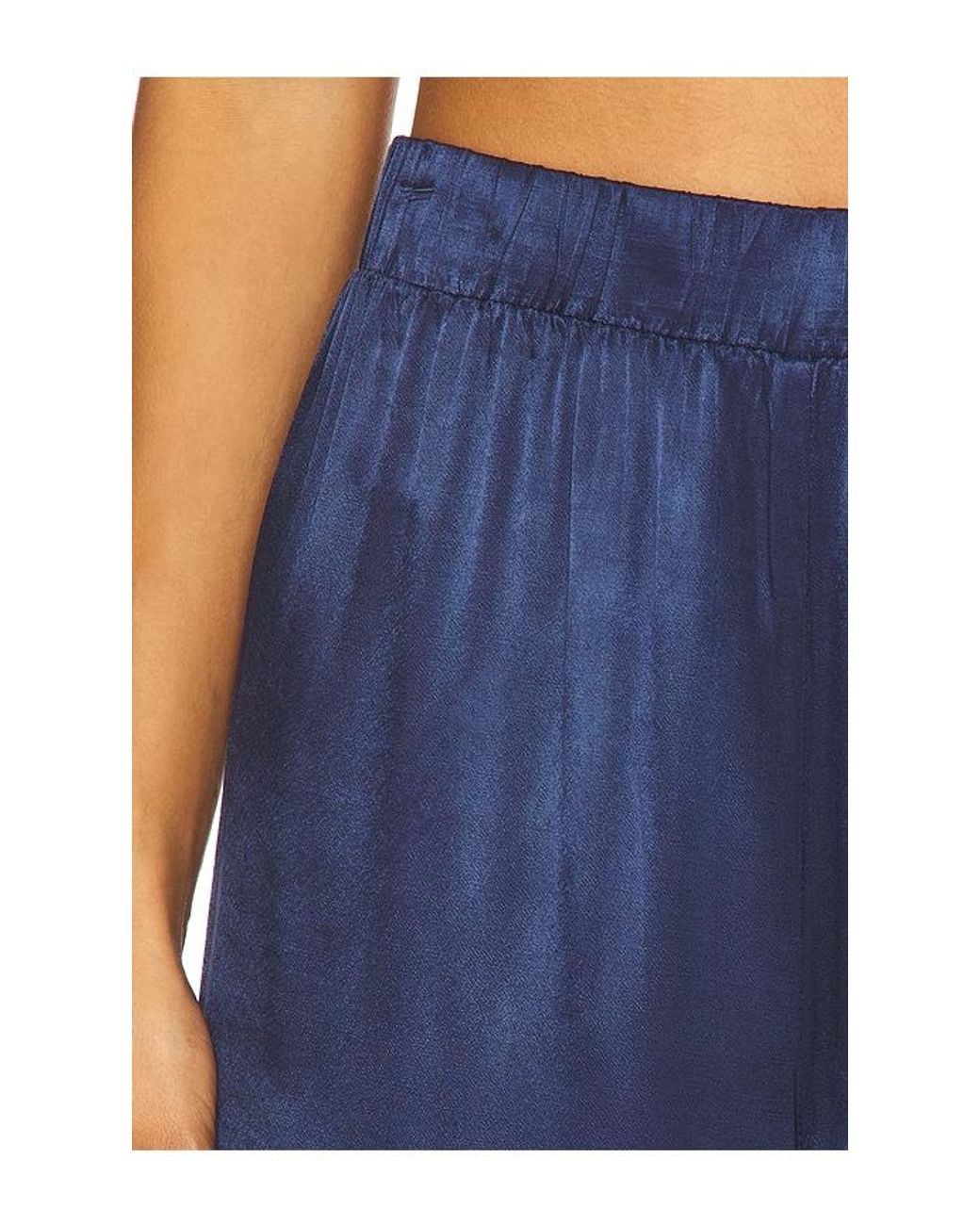 Lamade Blue Call Chill Silky Wide Leg Long Pant
