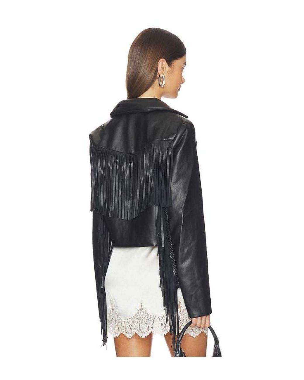 MORE TO COME Black Viola Faux Leather Jacket