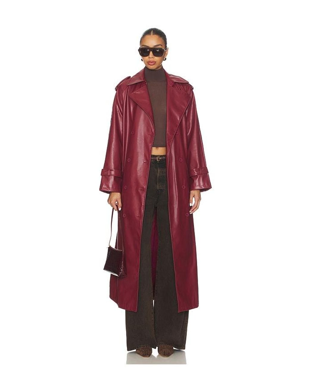 Lioness X Revolve Penny Trench Coat in Red | Lyst