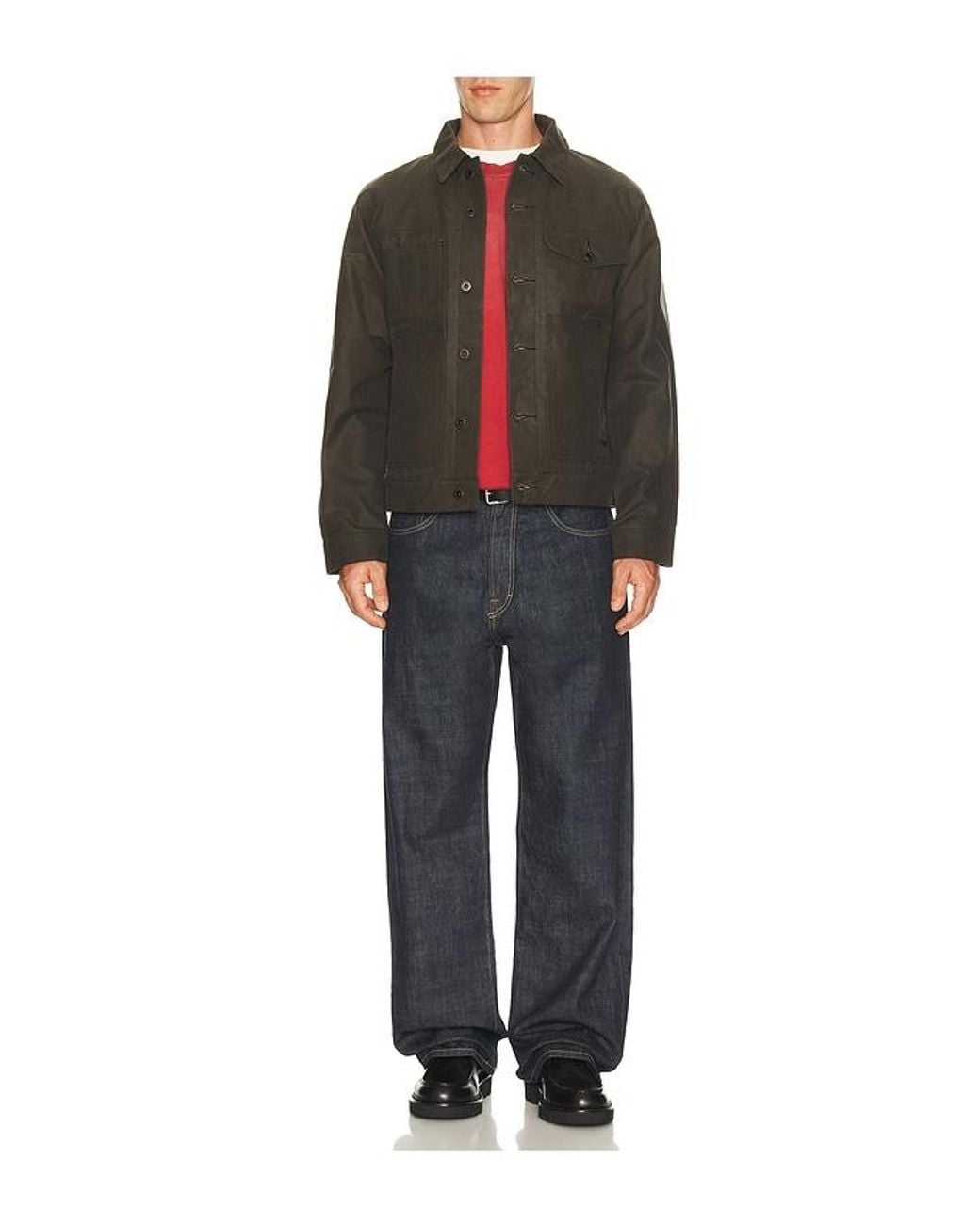 Filson Black Short Lined Cruiser Jacket for men
