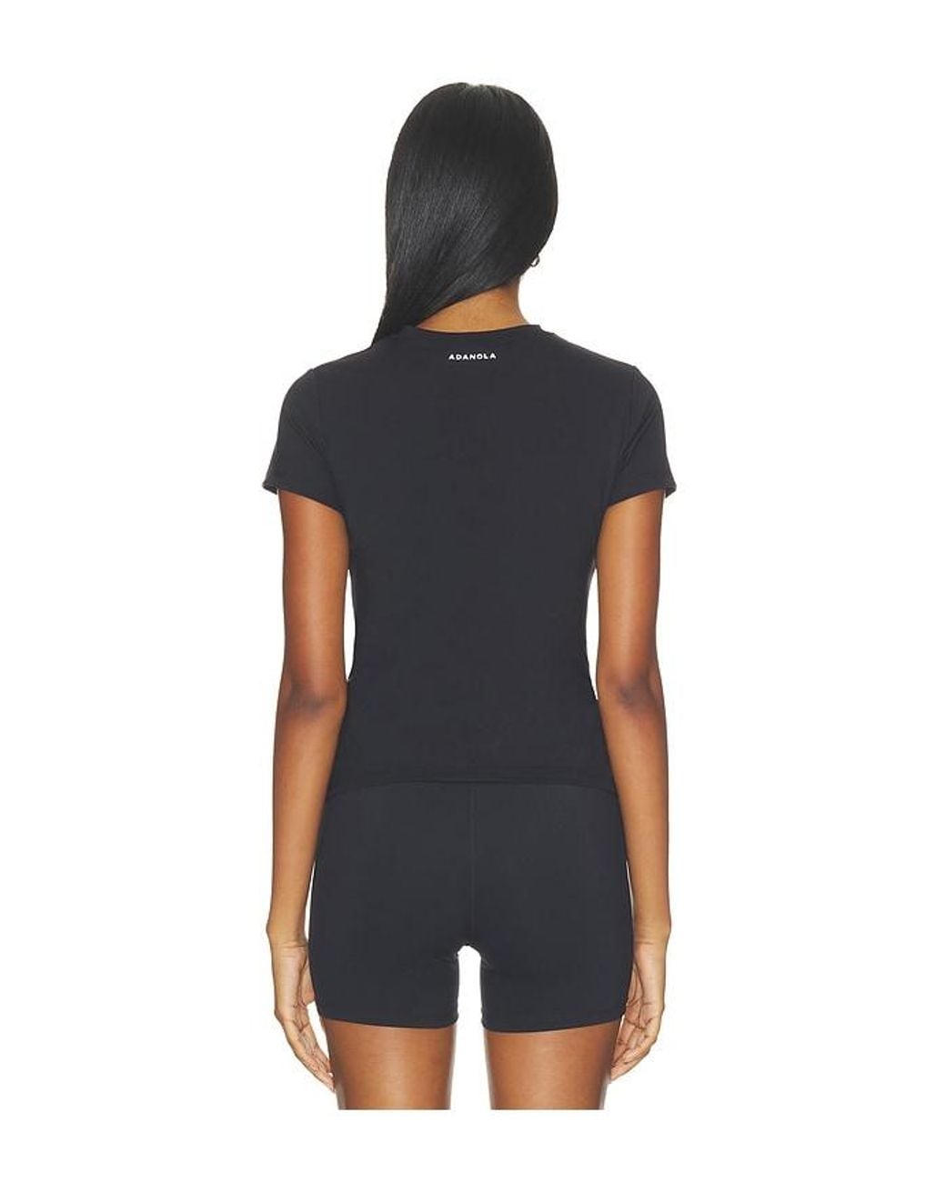 ADANOLA Black Ultimate Short Sleeve Top