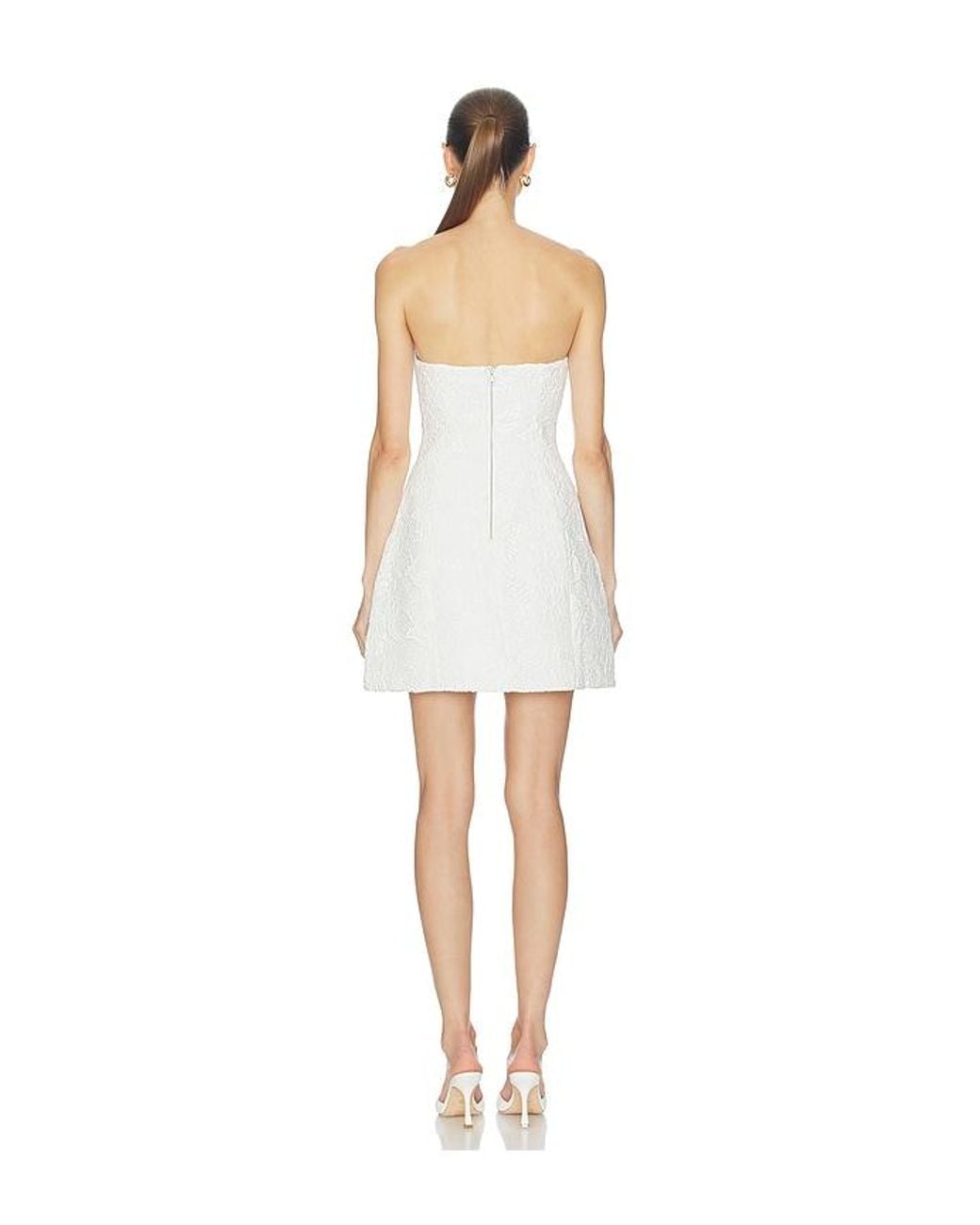 Bardot White Karoline Lace Mini Dress