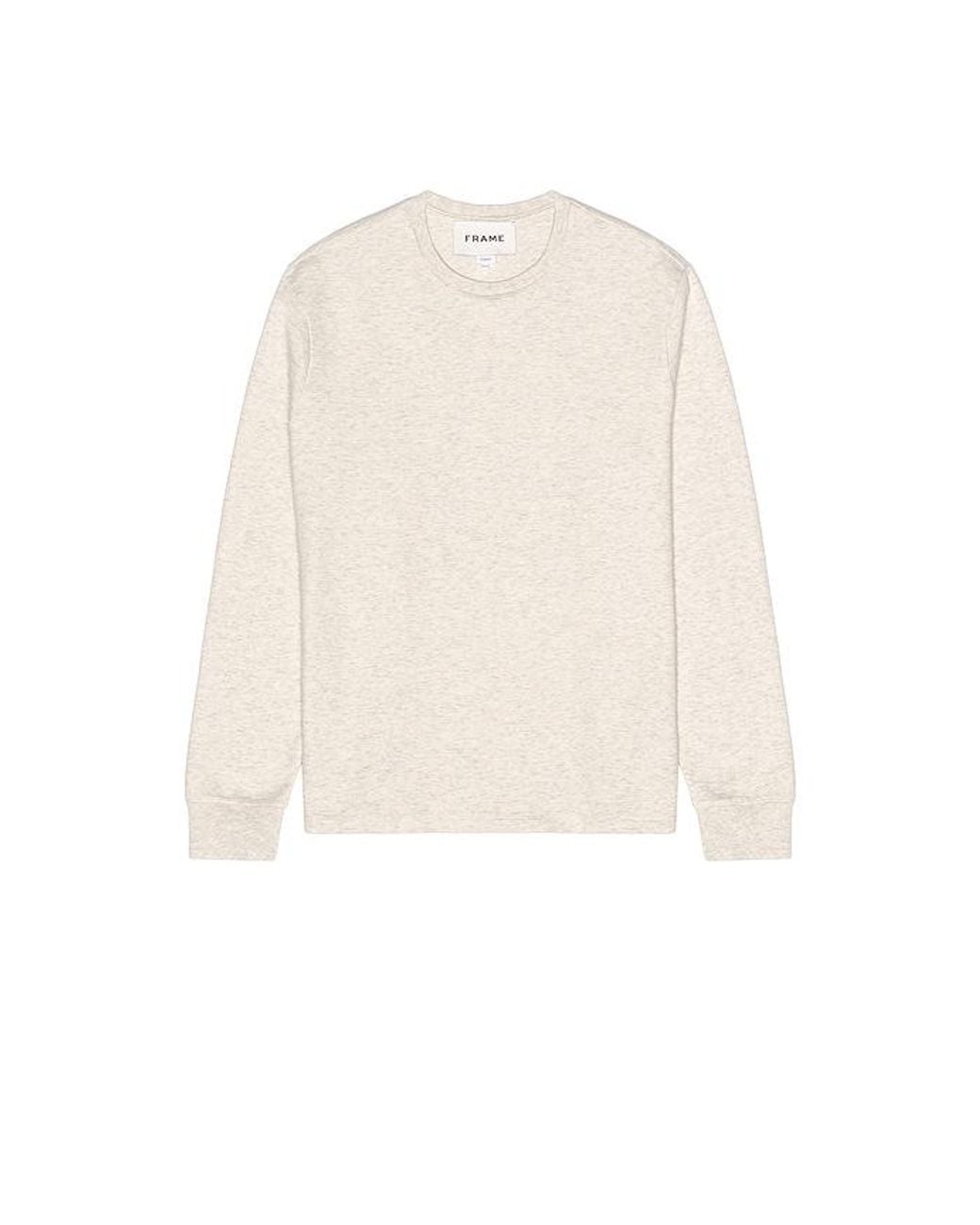 FRAME Natural Longsleeve Duofold Crew for men