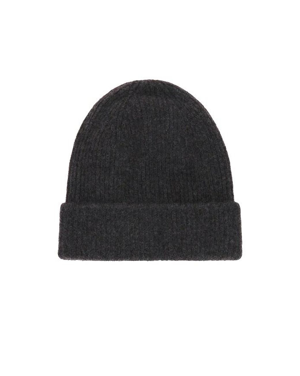 Theory Black Baby Yak Beanie for men