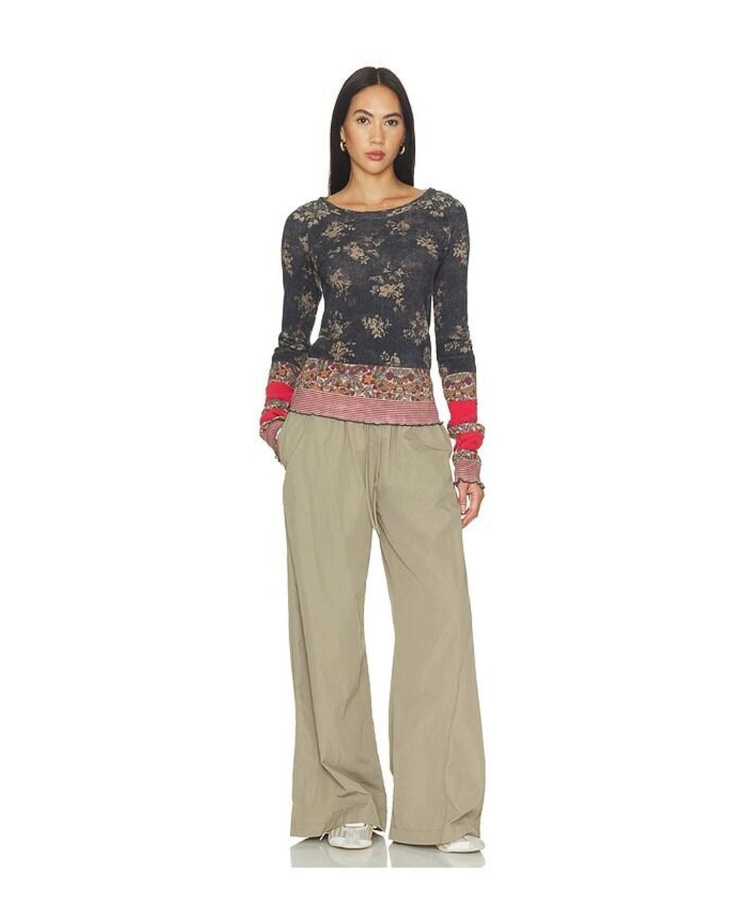 Free People Multicolor X We The Free Easy Does It Printed Tee