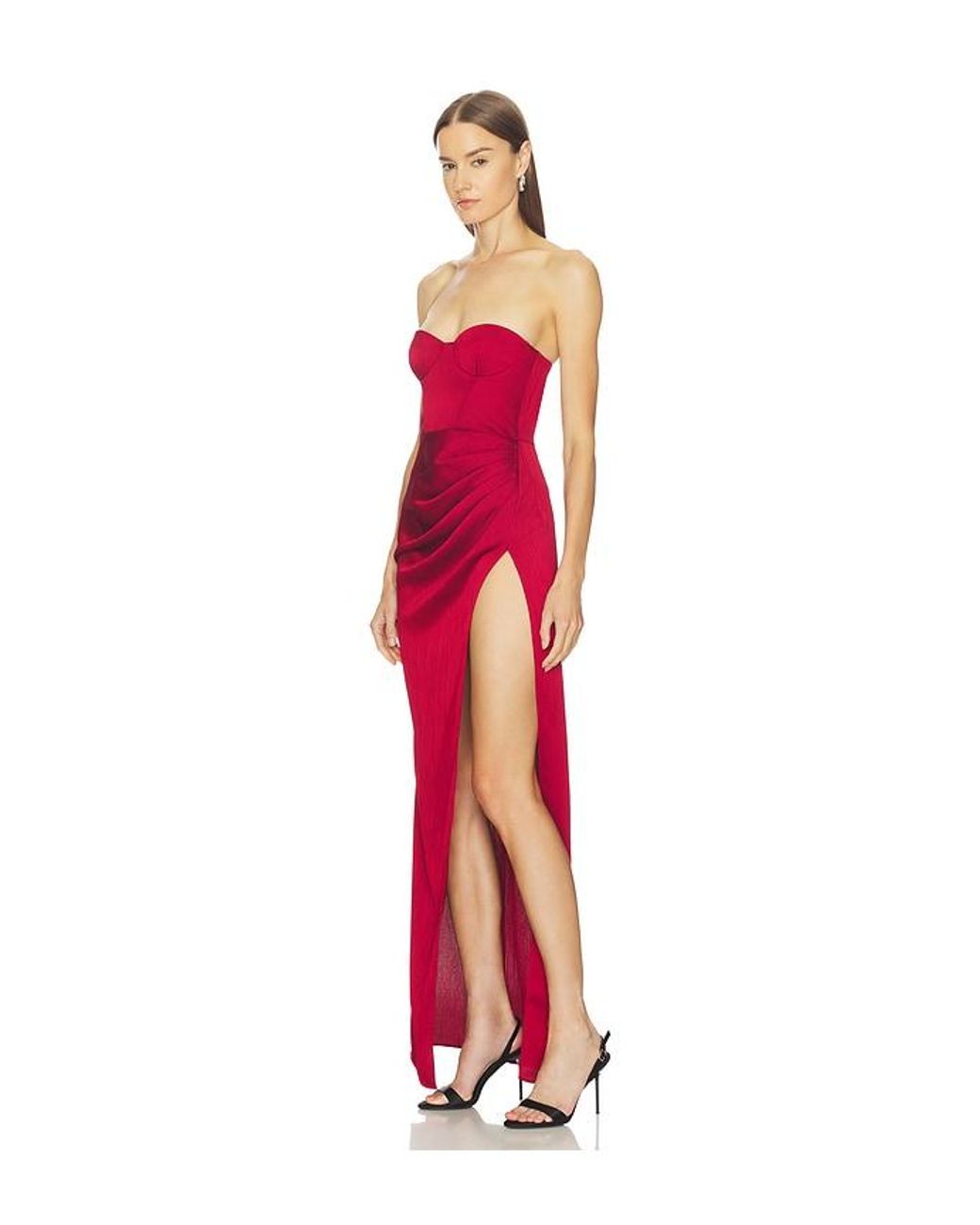 Michael Costello Red X Revolve Batida Gown