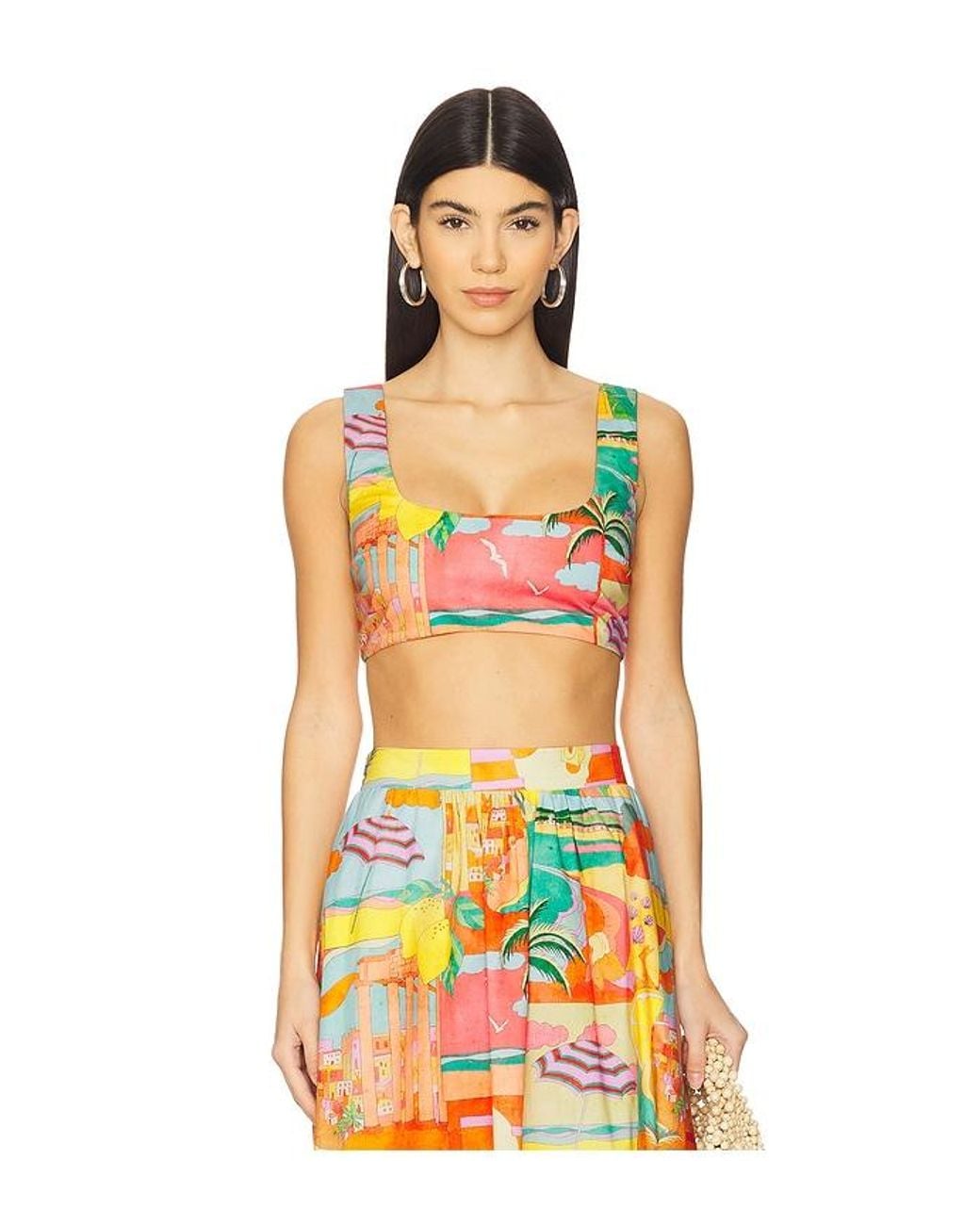 Show Me Your Mumu Orange Pisa Top