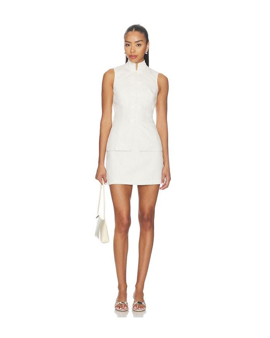 Amanda Uprichard White Avya Dress