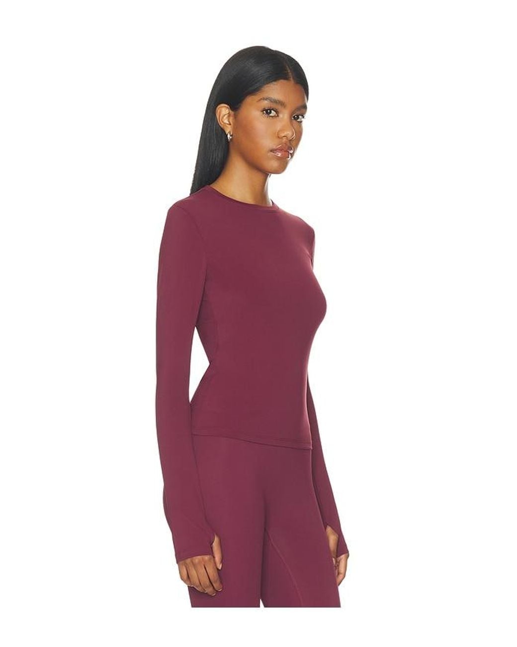 ADANOLA Red Ultimate Long Sleeve Top