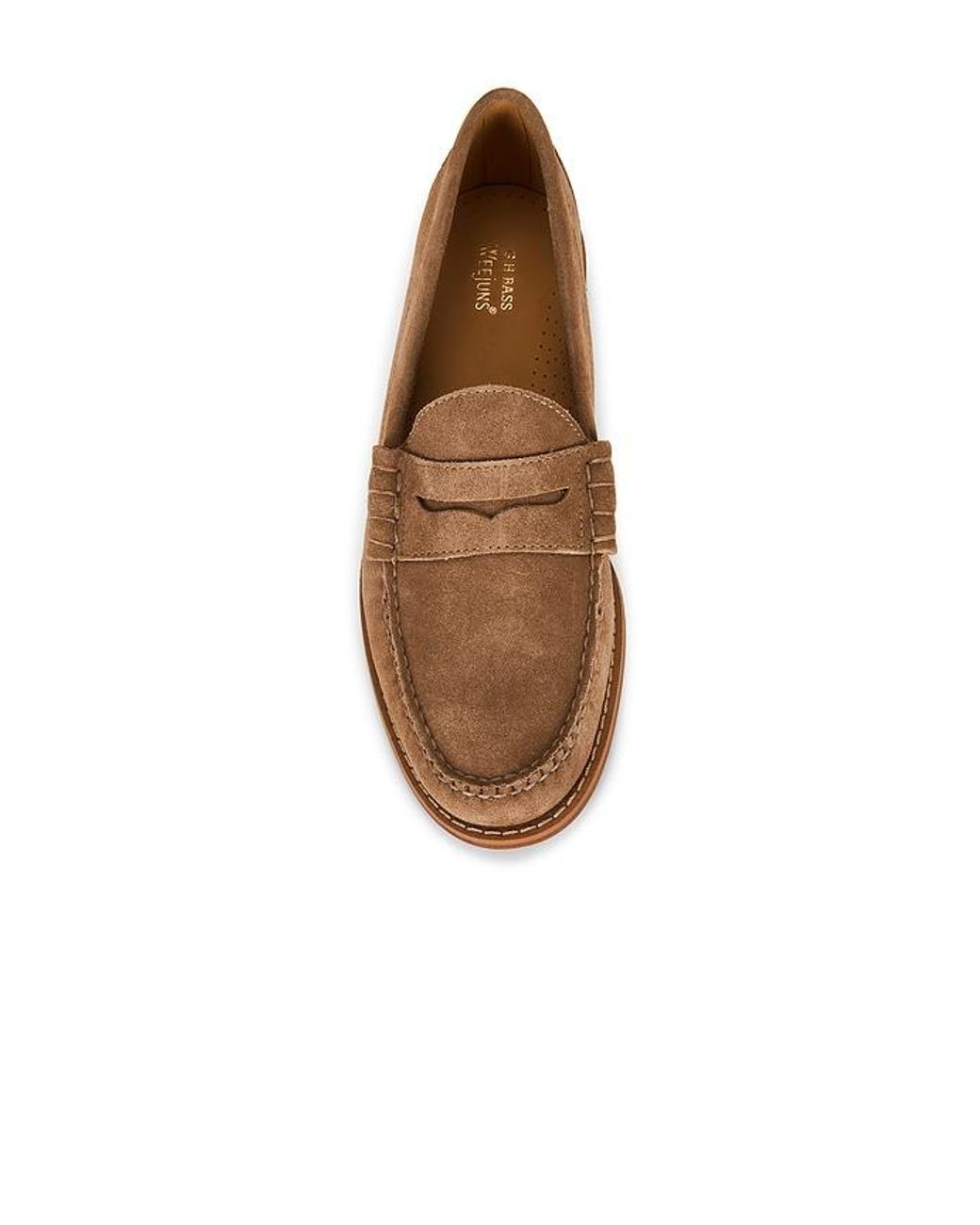 G.H.BASS White Larson Weejuns Loafers for men