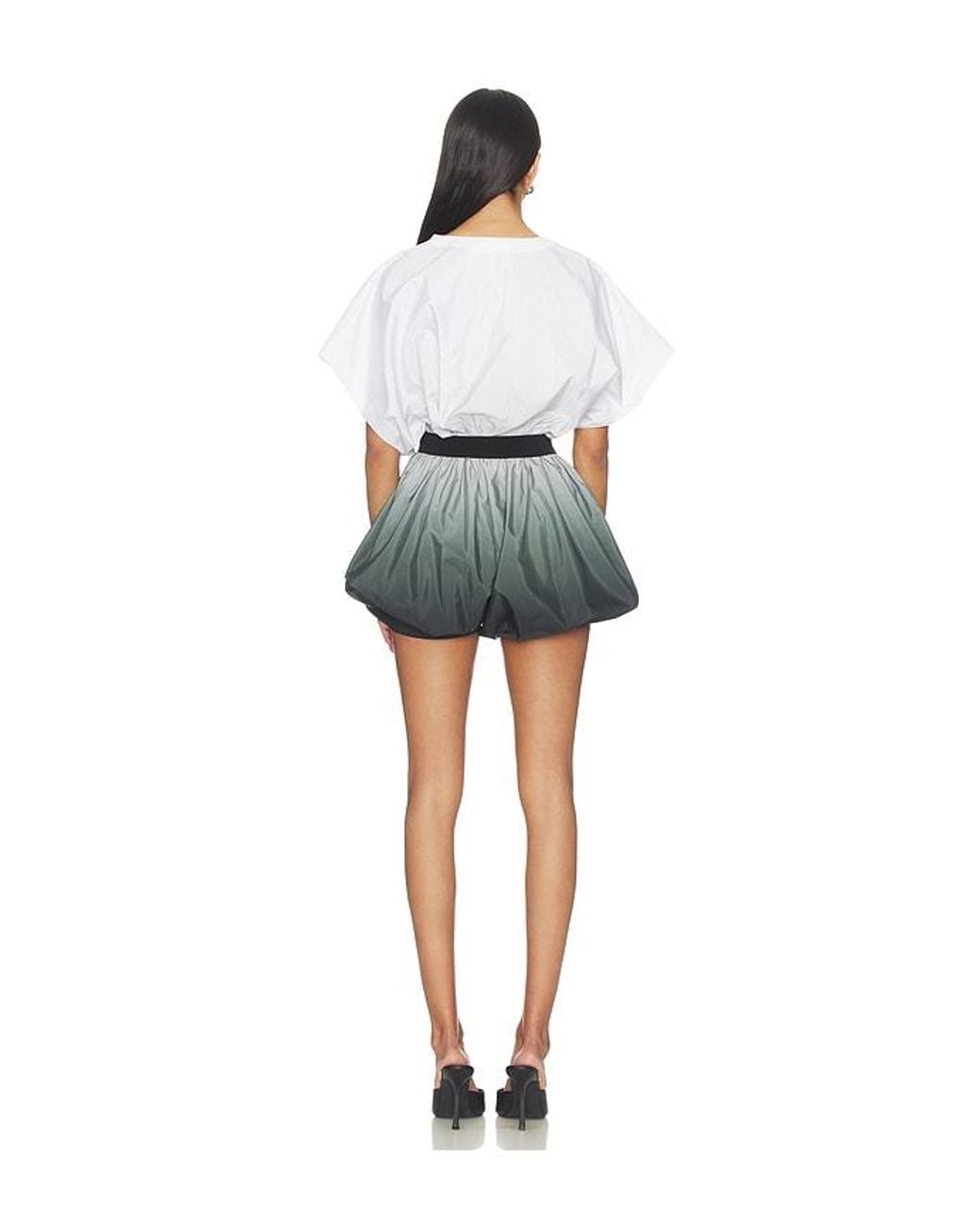 Norma Kamali Multicolor Super Oversized Sleeveless Puff Jumpshort
