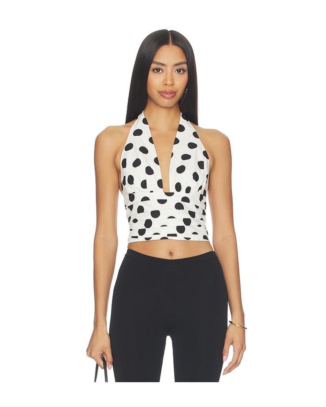 Sans Faff Blue Carlo Halter Top