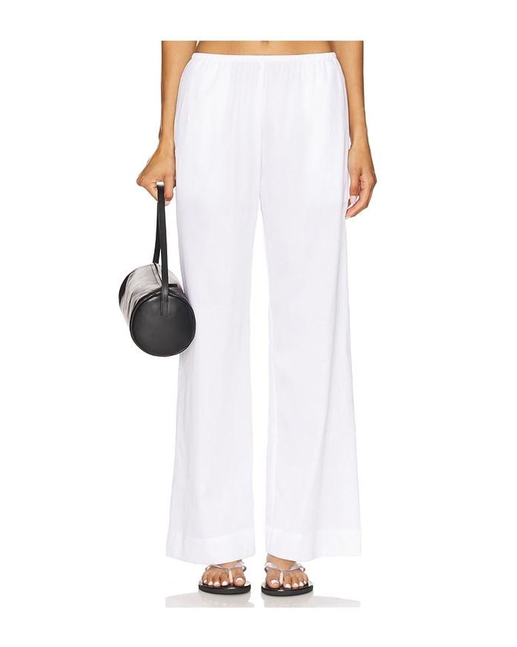 Leset White Yoko Pocket Pant
