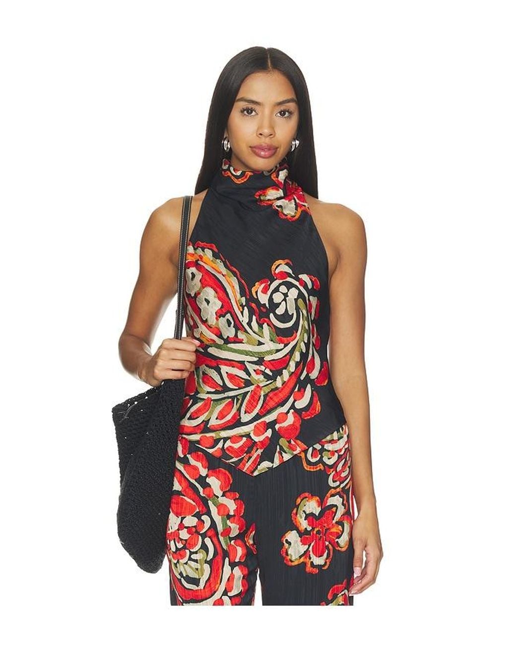 Amanda Uprichard Red Arielle Top