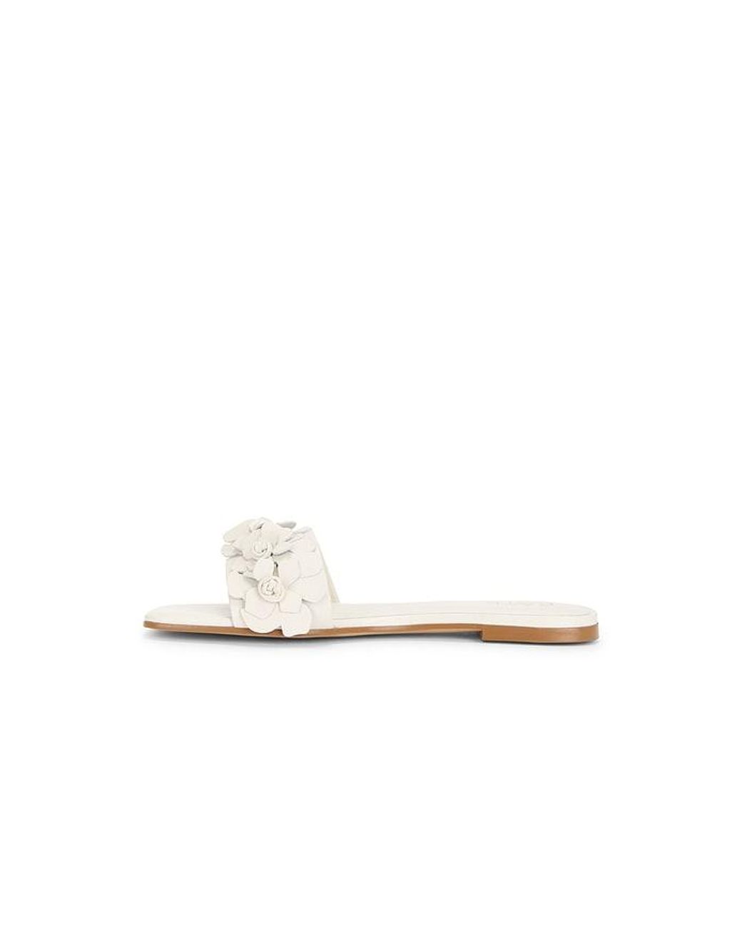 Raye White Iris Flat