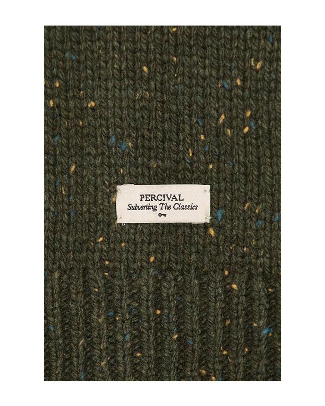 Percival Green Rhodes Boxy Knitted Crew for men