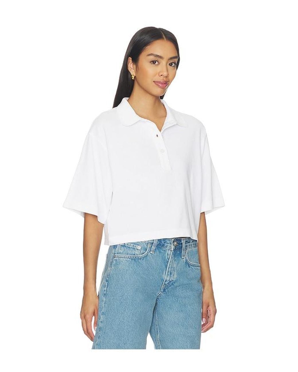 Citizens of Humanity White Lowen Polo Shirt