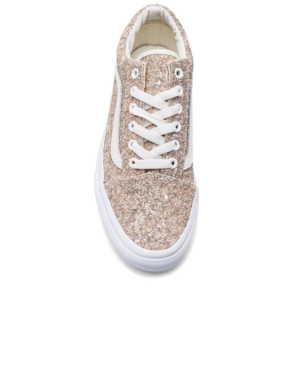 Vans Chunky Glitter Old Skool Sneaker in White | Lyst