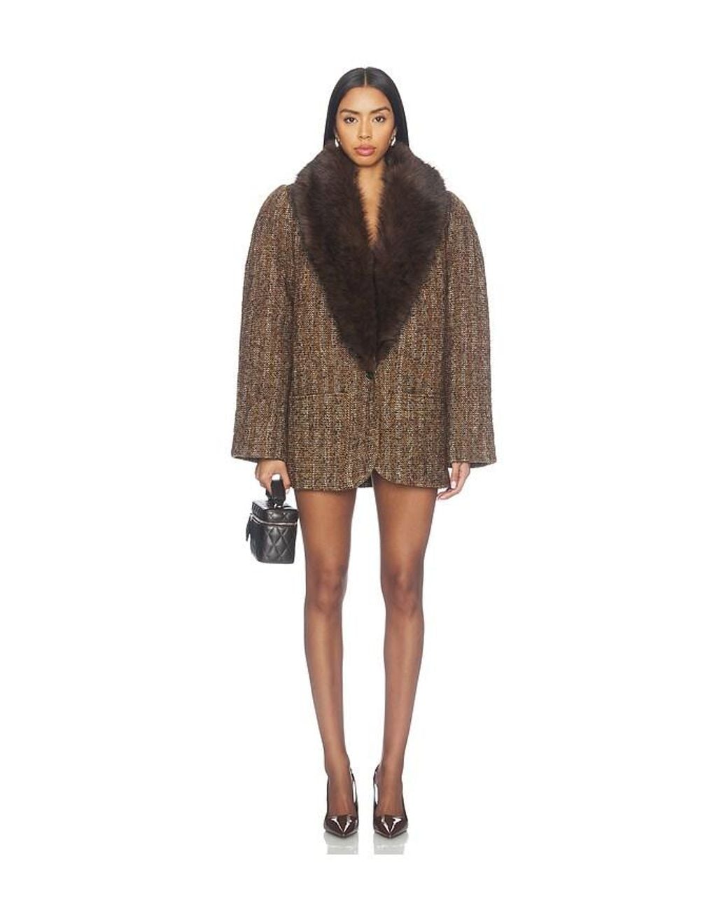 Ronny Kobo Brown Morrison Coat