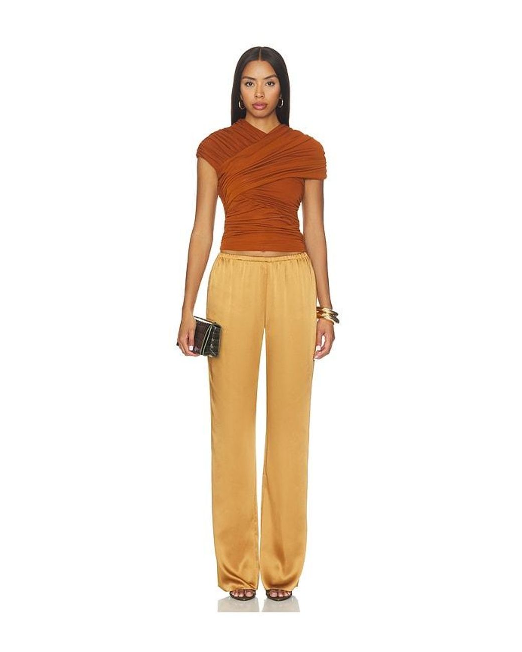 Ronny Kobo Orange Montana Top