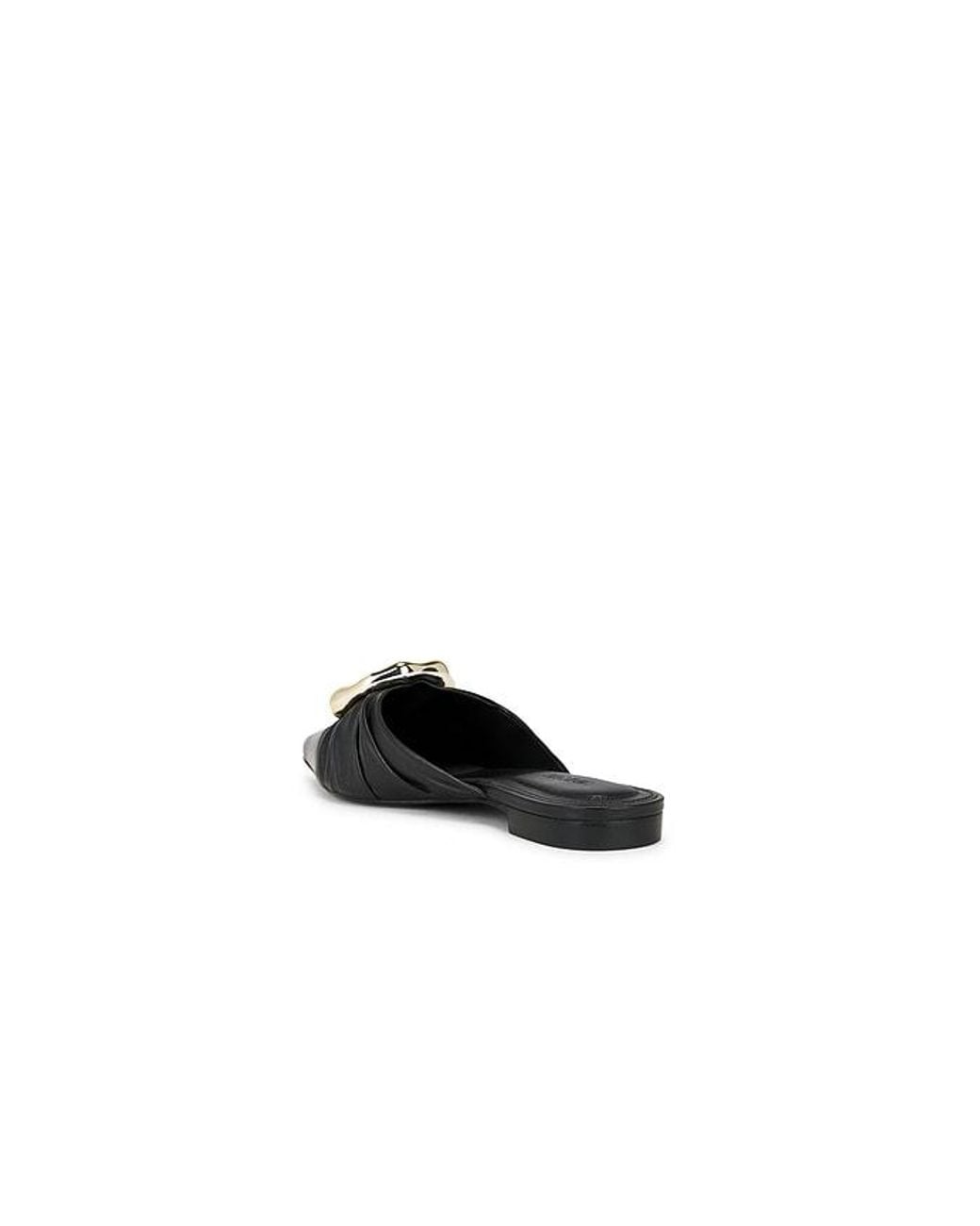 Jonathan Simkhai Black Belle Leather Pointed Toe Mule