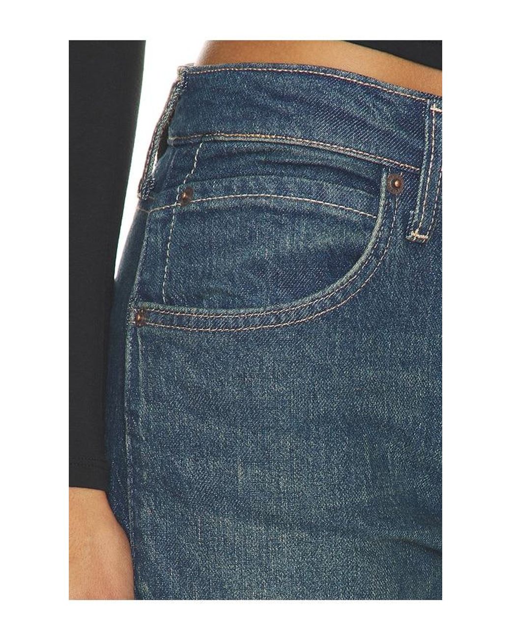 Free People Blue X We The Free Edie High Rise Tapered Jean
