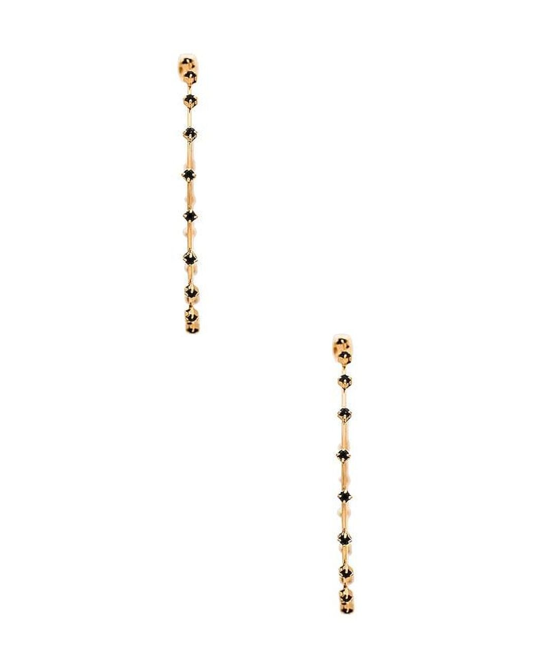 Ettika Metallic Studded Hoops