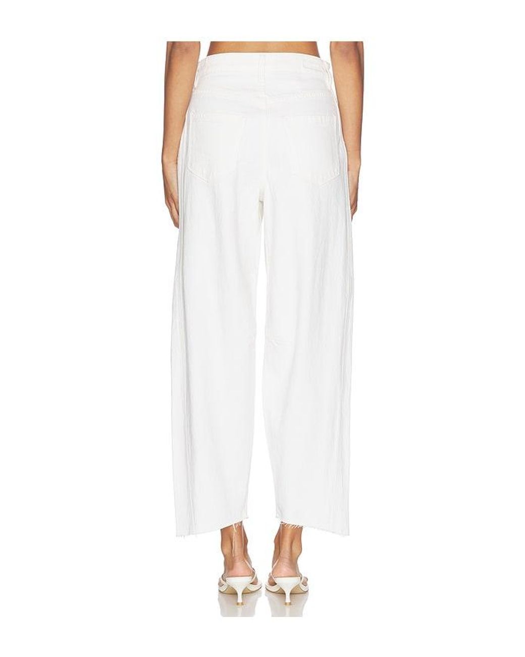 Blank NYC White Barrel Jeans