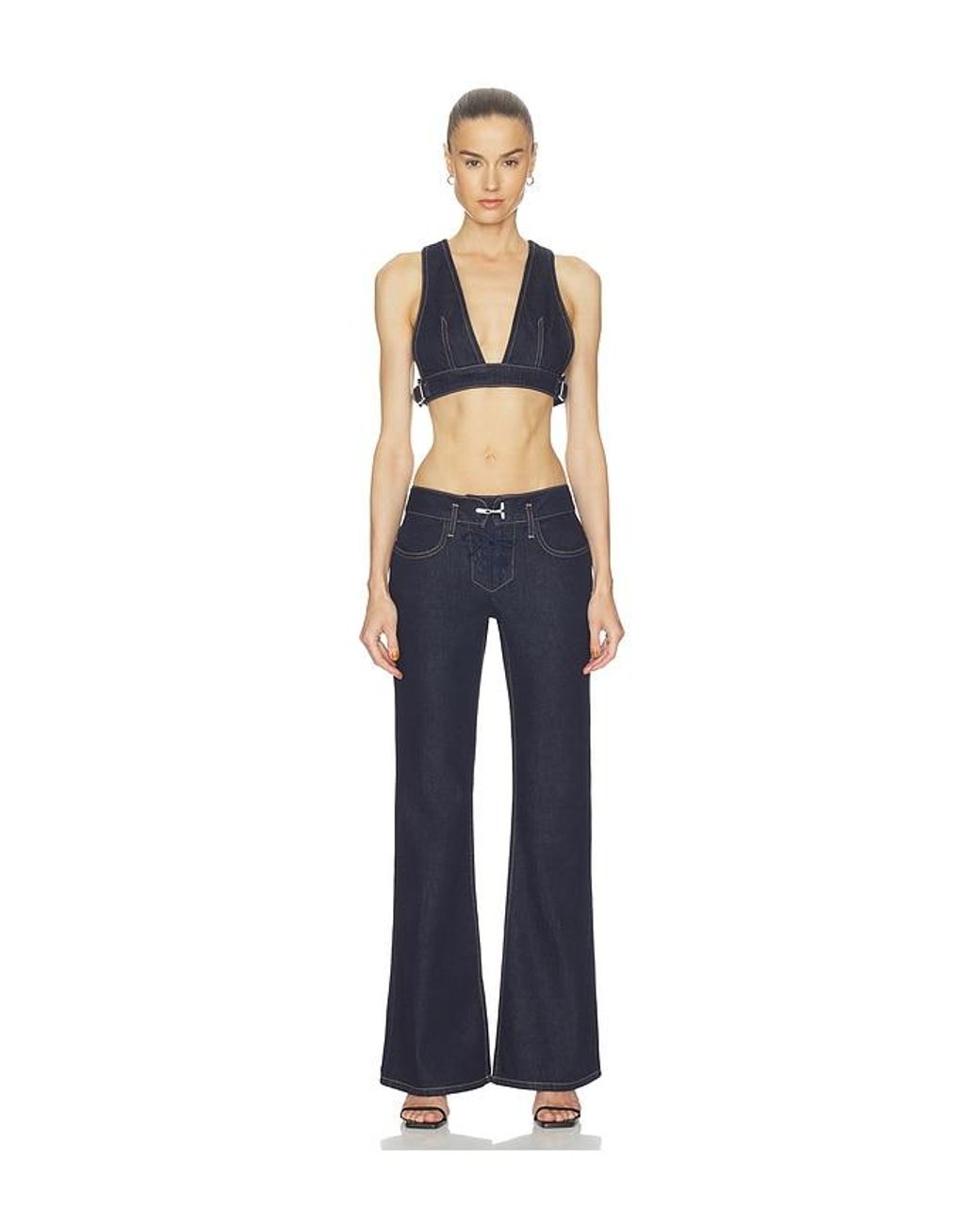 HAELO Blue Low Waist Retro Jean