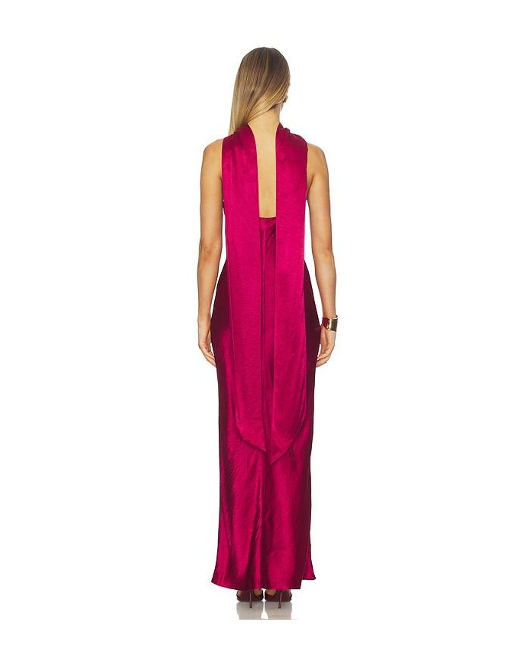 Amanda Uprichard Red X Revolve Ashton Maxi Dress