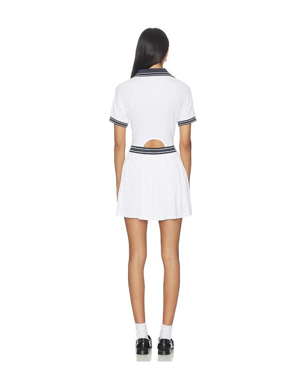 Varley White Draya Court Dress