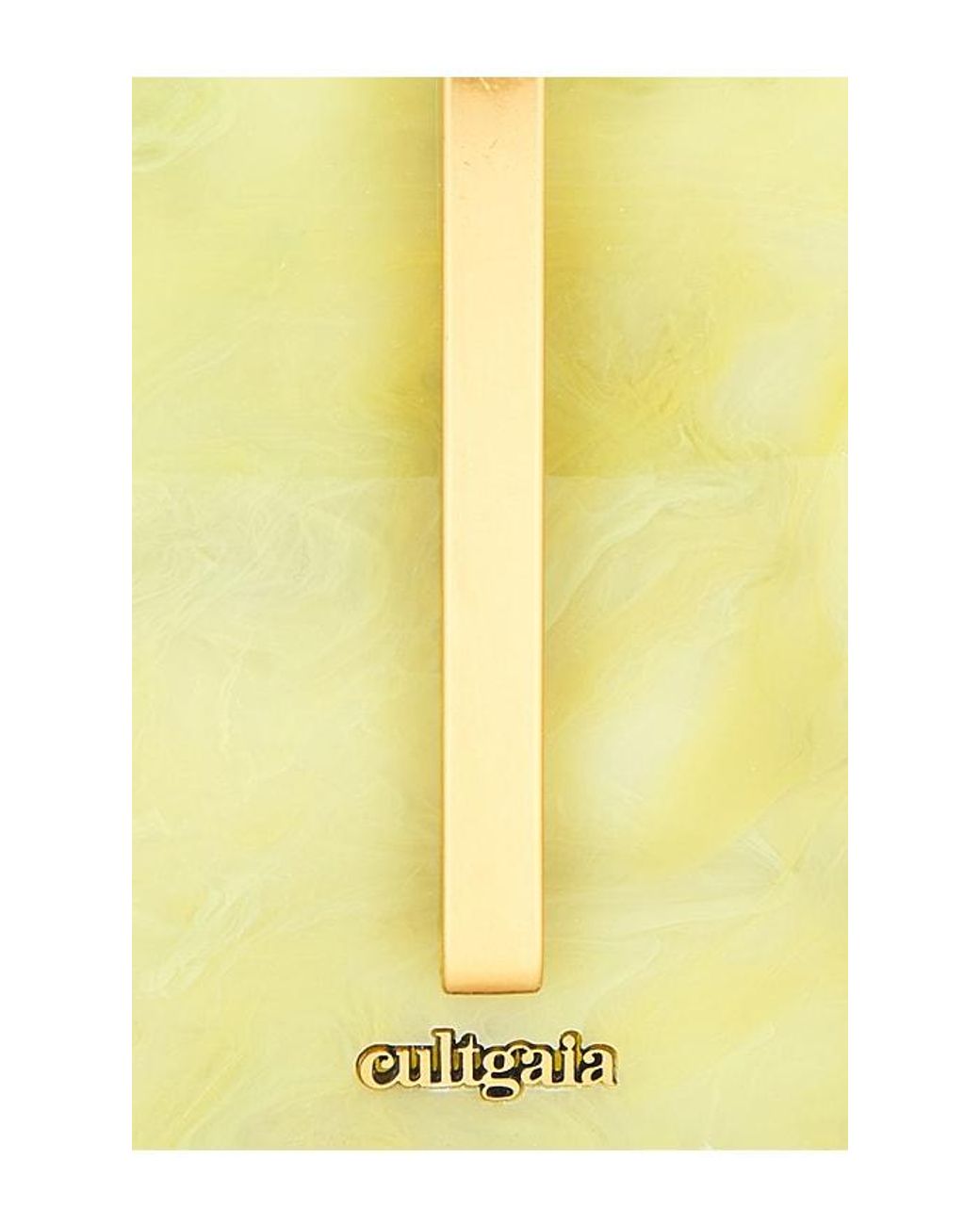 Cult Gaia Yellow Laguna Clutch