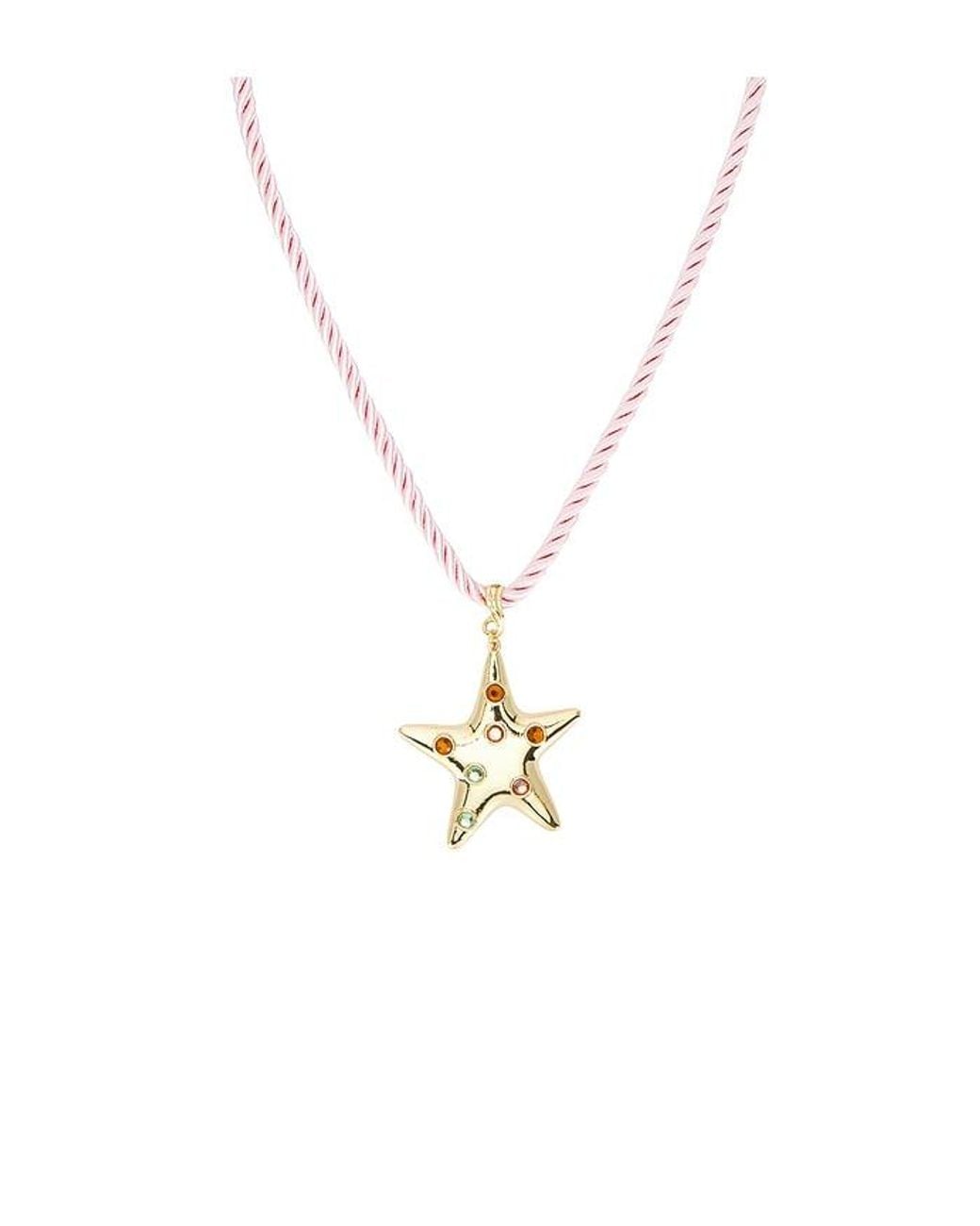 petit moments White Sea Star Necklace