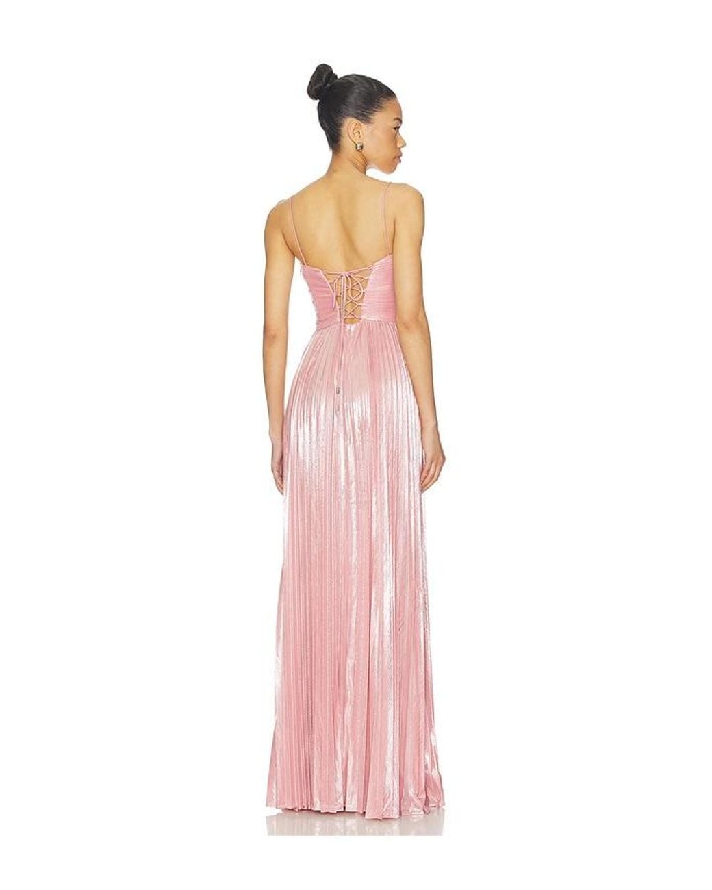 retroféte Pink Rhosyn Dress