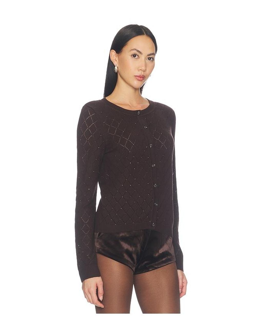 Rag & Bone Black Archie Jewel Cash Blend Cardi