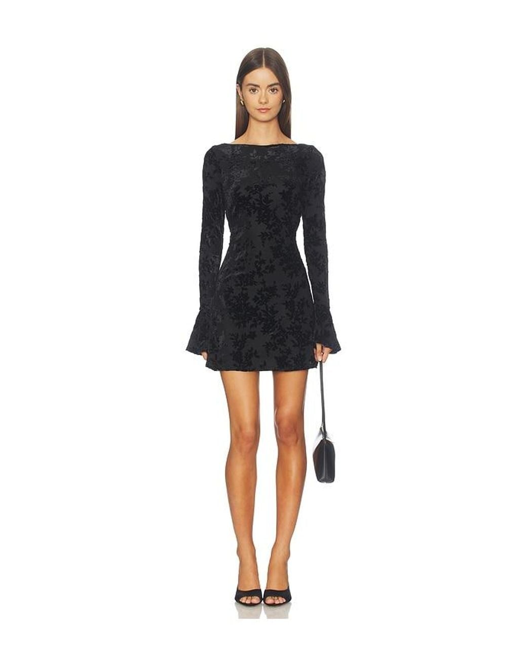 Lovers + Friends Bliss Velvet Burnout Mini Dress in Blue | Lyst