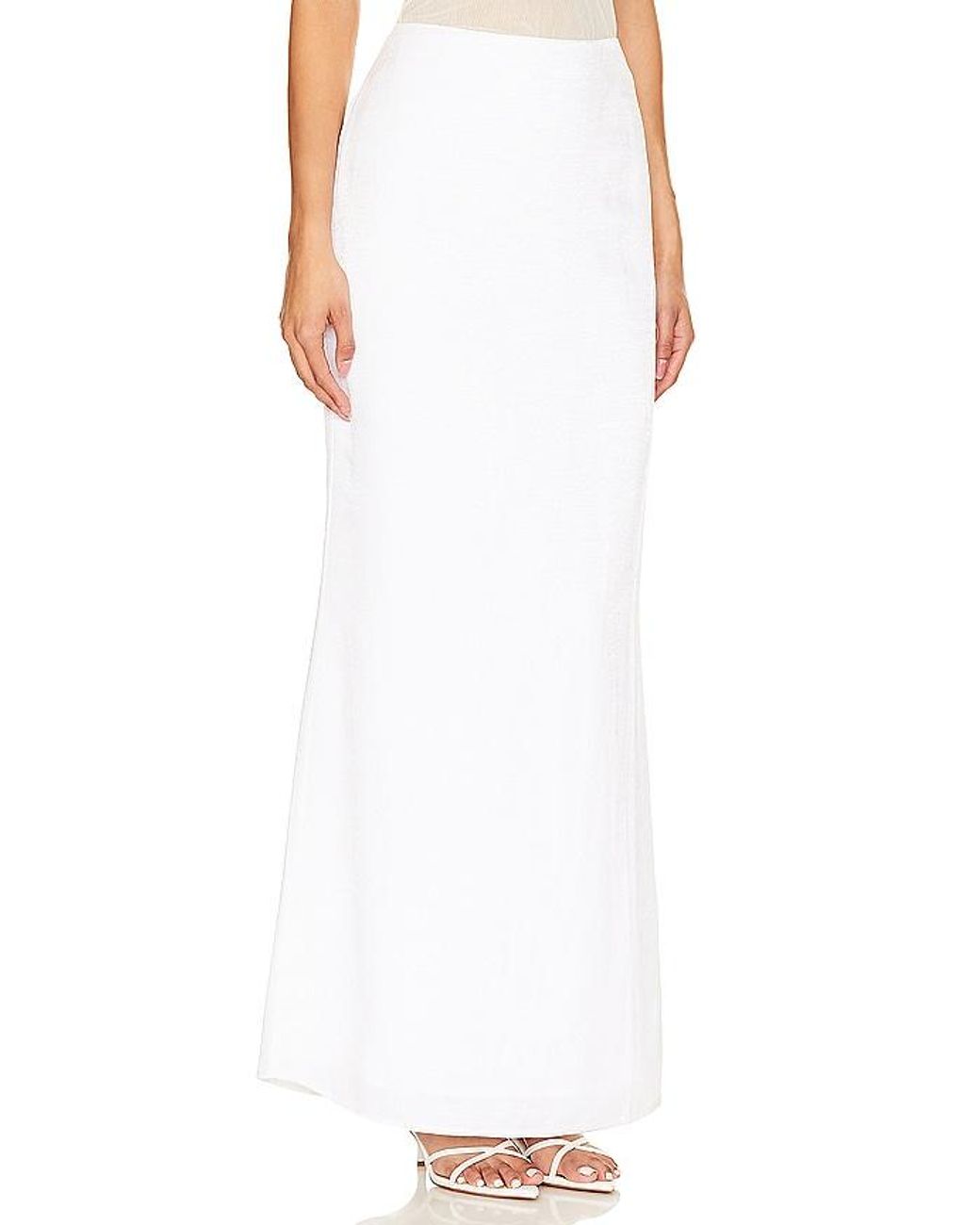 Lovers + Friends White Cosima Maxi Skirt