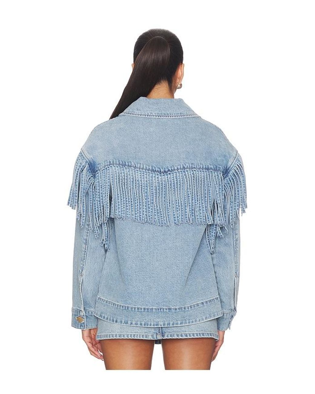 Show Me Your Mumu Blue Ojai Fringe Jacket