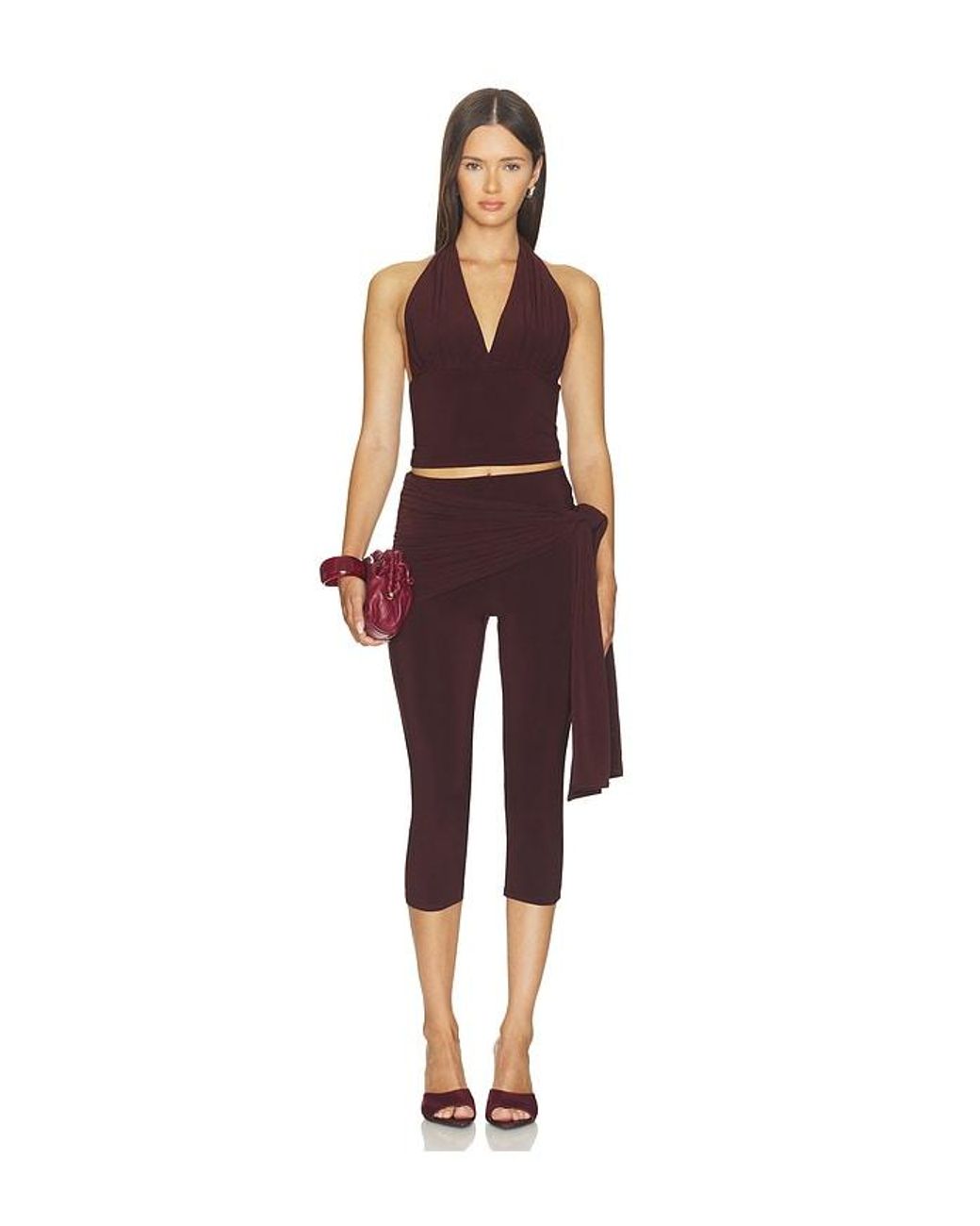 Lovers + Friends Red Carmela Capri Pant